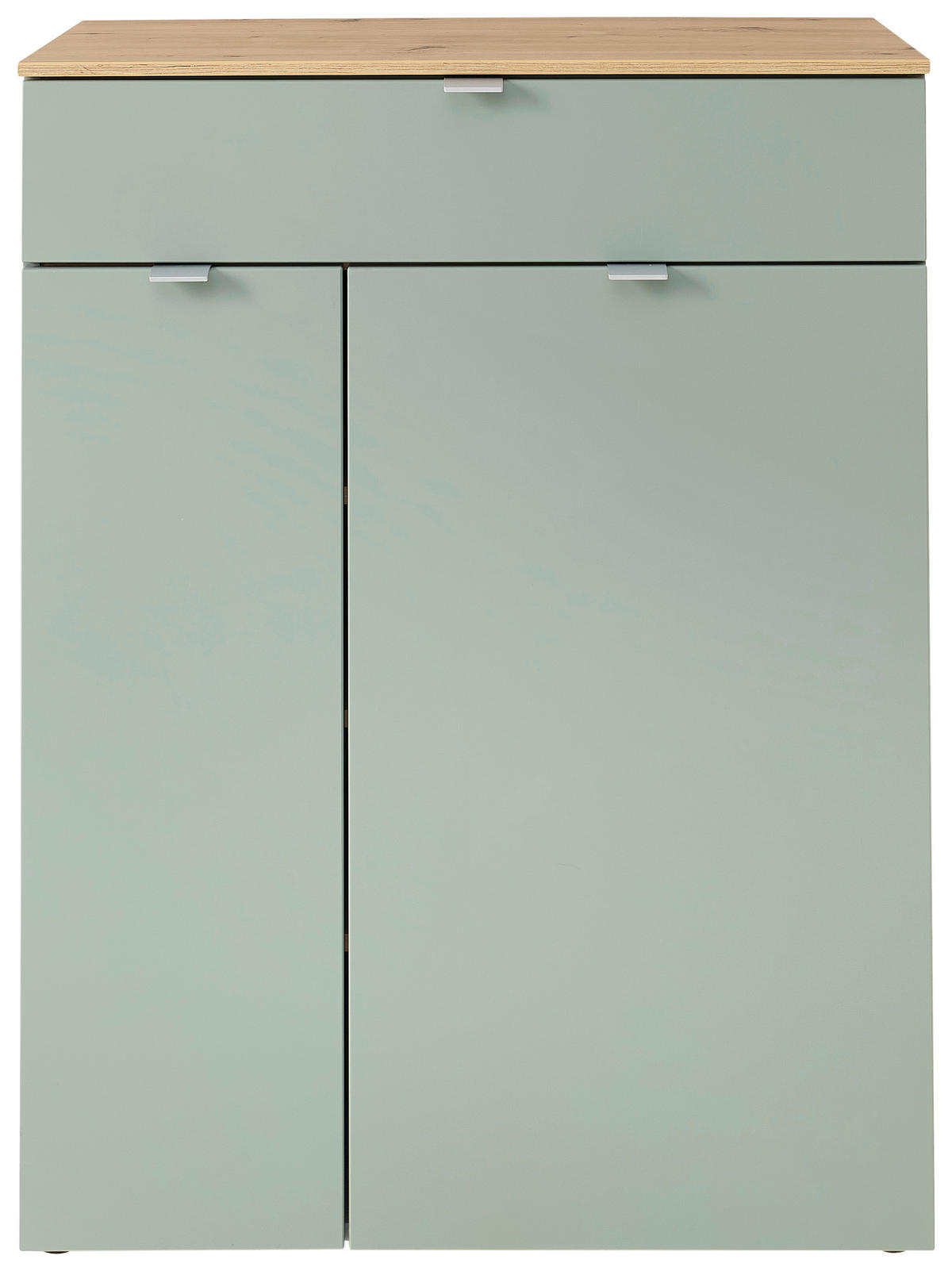 Schuhkommode Bari salbei Eiche Artisan Nachbildung B/H/T: ca. 78x103x38 cm Bari - Eiche/salbei (78,00/103,00/38,00cm)