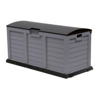 Fun Star Kissenbox Jumbo XXL schwarz Kunststoff B/H/L: ca. 61x69x140 cm Jumbo XXL - schwarz/silber (140,00/61,00/69,00cm) - Fun Star