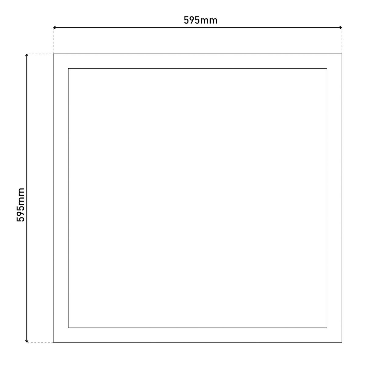 Näve Leuchten LED-Deckenpanel weiß Metall Kunststoff B/H/T: ca. 59,5x6x59,5 cm NICO - weiß (59,50/6,00/59,50cm) - Näve Leuchten