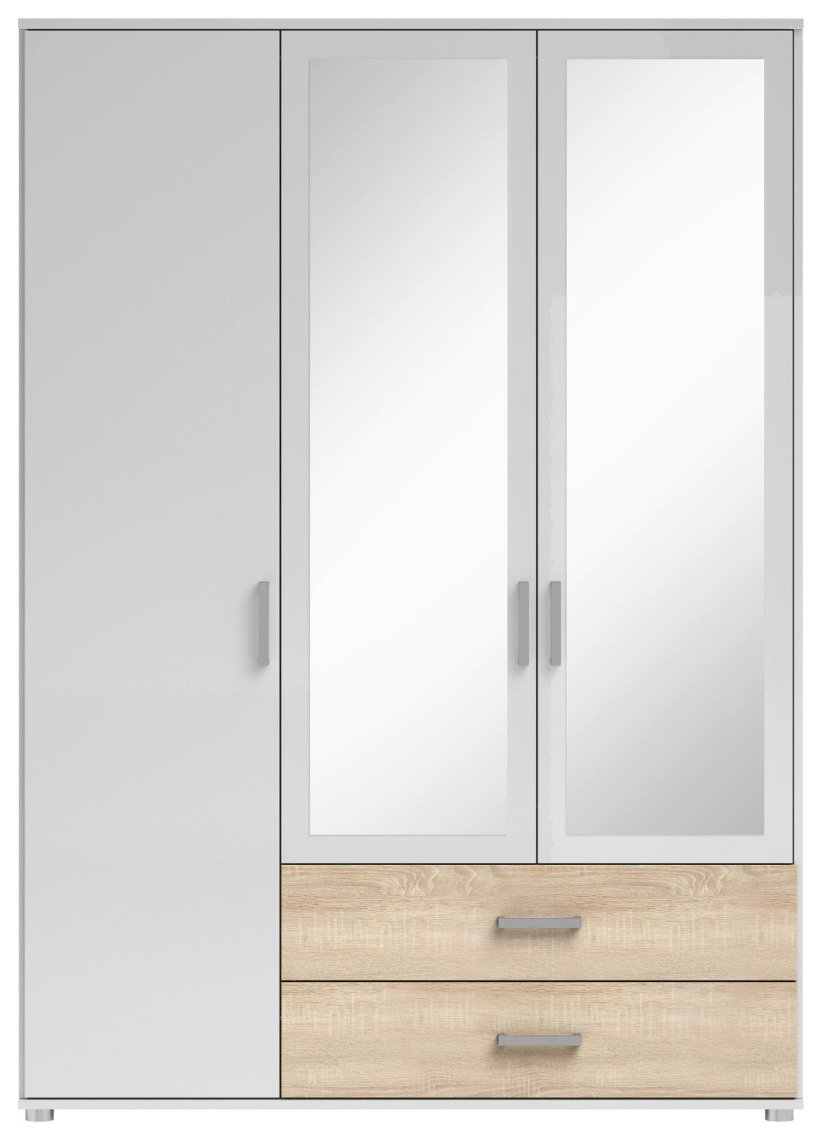 Kleiderschrank Ivar weiß B/H/T: ca. 125x190x51 cm Ivar - Eiche/weiß (125,00/190,00/51,00cm)