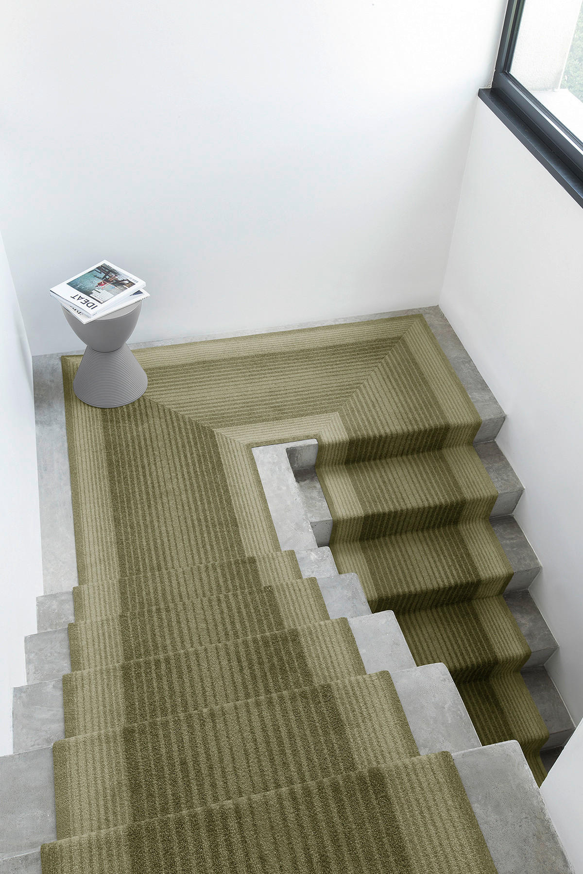 Läufer Tratto grün B: ca. 67 cm pro Meter Tratto - grün (67,00cm)