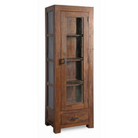 Vitrine Genua Akazie dunkel B/H/T: ca. 50x175x40 cm Genua - Akazie (50,00/175,00/40,00cm)