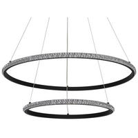 POCOline LED-Pendelleuchte schwarz Metall Acryl H/D: ca. 120x60 cm LED-Pendelleuchte_Aletta - schwarz (60,00/120,00cm) - POCOline