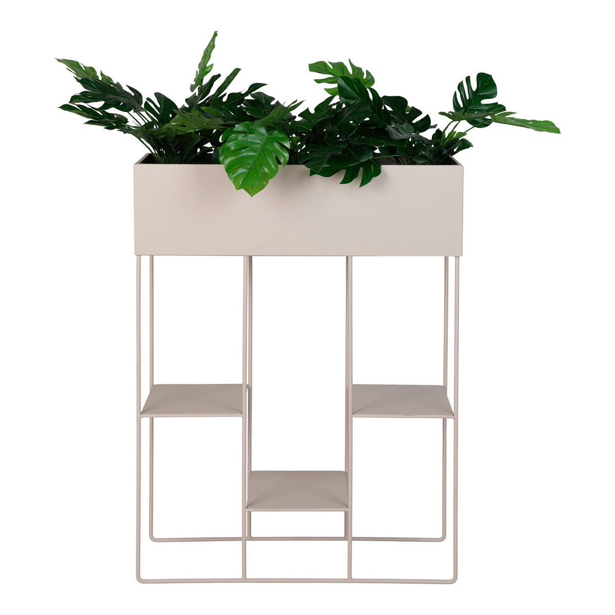 Housenordic Blumentopf Rabo sand Stahl B/H/L: ca. 25x80x60 cm Rabo - sand (60,00/25,00/80,00cm) - Housenordic