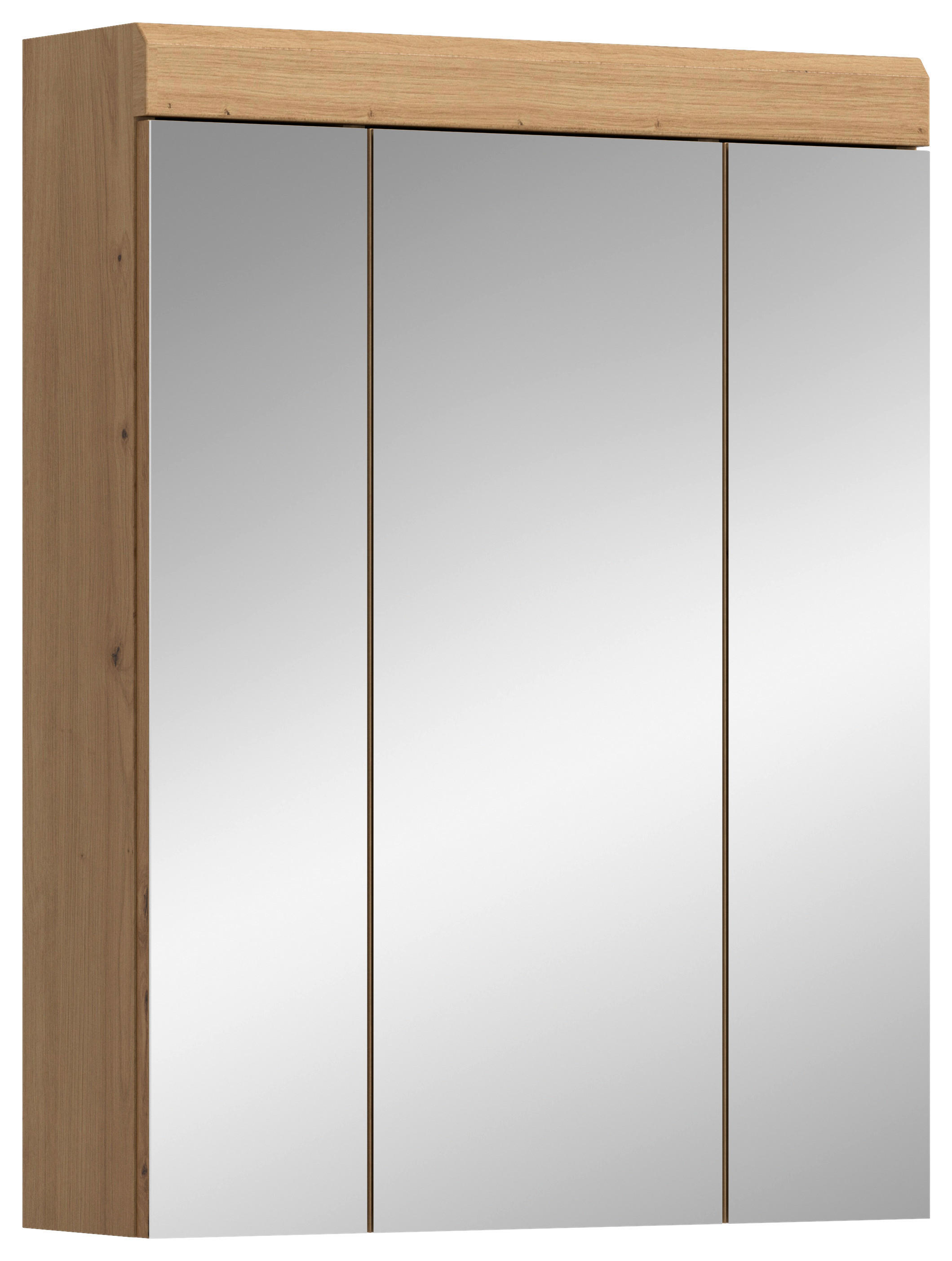 Spiegelschrank Scout Eiche Artisan Nachbildung salbei Nachbildung B/H/T: ca. 60x79x18 cm Scout - Eiche/salbei (60,00/79,00/18,00cm) - xonox.home