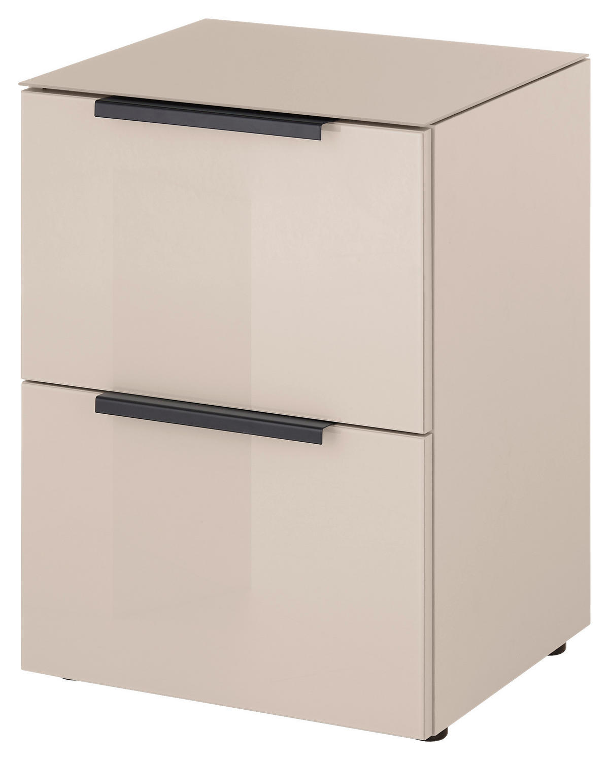 Nachtkonsole Sarino Kaschmir B/H/T: ca. 45x61x40 cm Sarino - Kaschmir/schwarz (45,00/61,00/40,00cm)