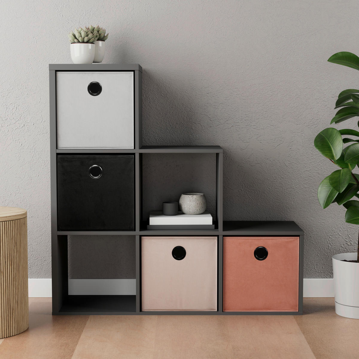 Stufenregal Max Step B/H/T: ca. 106x107x33 cm Max Step - (106,00/107,00/33,00cm)