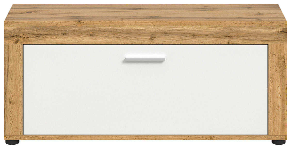 Sitzbank JAM Eiche Wotan Nachbildung weiß B/H/T: ca. 100x44x35 cm JAM - Eiche/weiß (100,00/44,00/35,00cm) - xonox.home