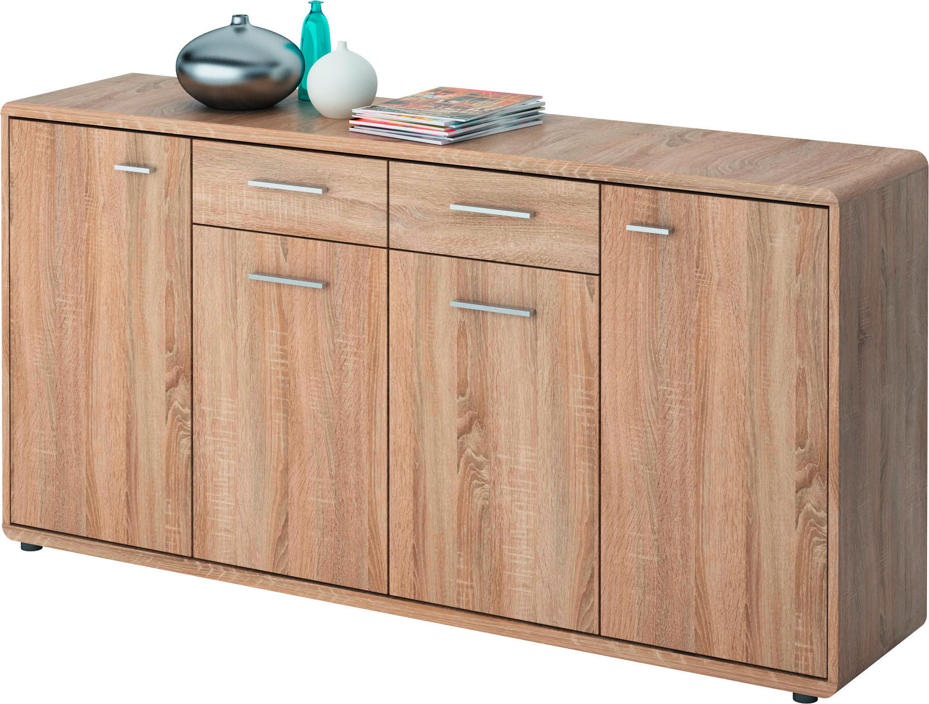 Kommode Fontana Eiche Sonoma Nachbildung B/H/T: ca. 174x87x40 cm Fontana - Eiche (174,00/87,00/40,00cm)