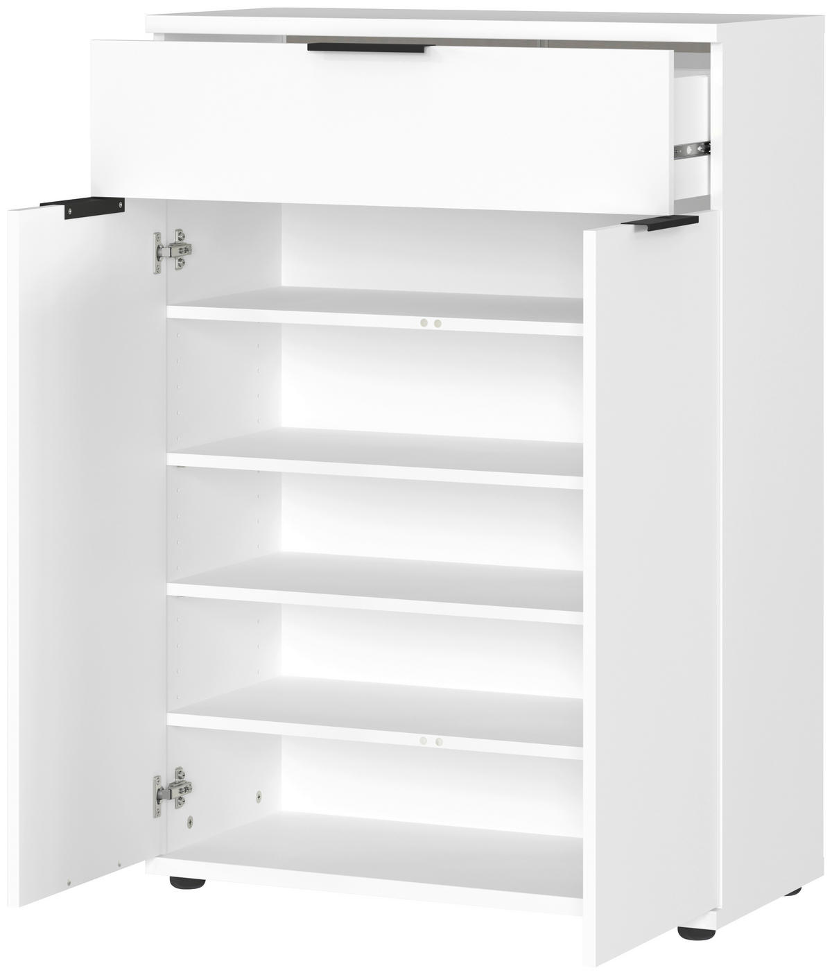 Schuhschrank 2790-84 weiß B/H/T: ca. 75x108x37 cm 2790-84 - weiß (75,00/108,00/37,00cm) - Germania