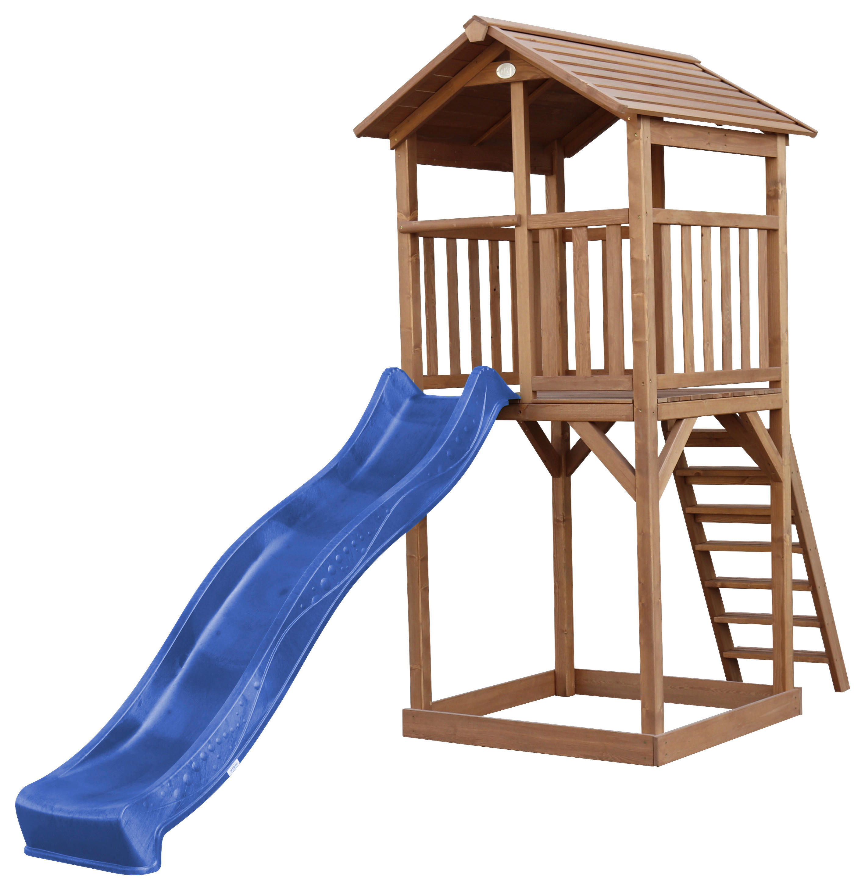 AXI Spielturm Beach Tower braun B/H/L: ca. 111x242x349 cm Beach Tower - braun/blau (349,00/111,00/242,00cm) - AXI