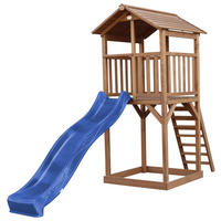AXI Spielturm Beach Tower braun B/H/L: ca. 111x242x349 cm Beach Tower - braun/blau (349,00/111,00/242,00cm) - AXI