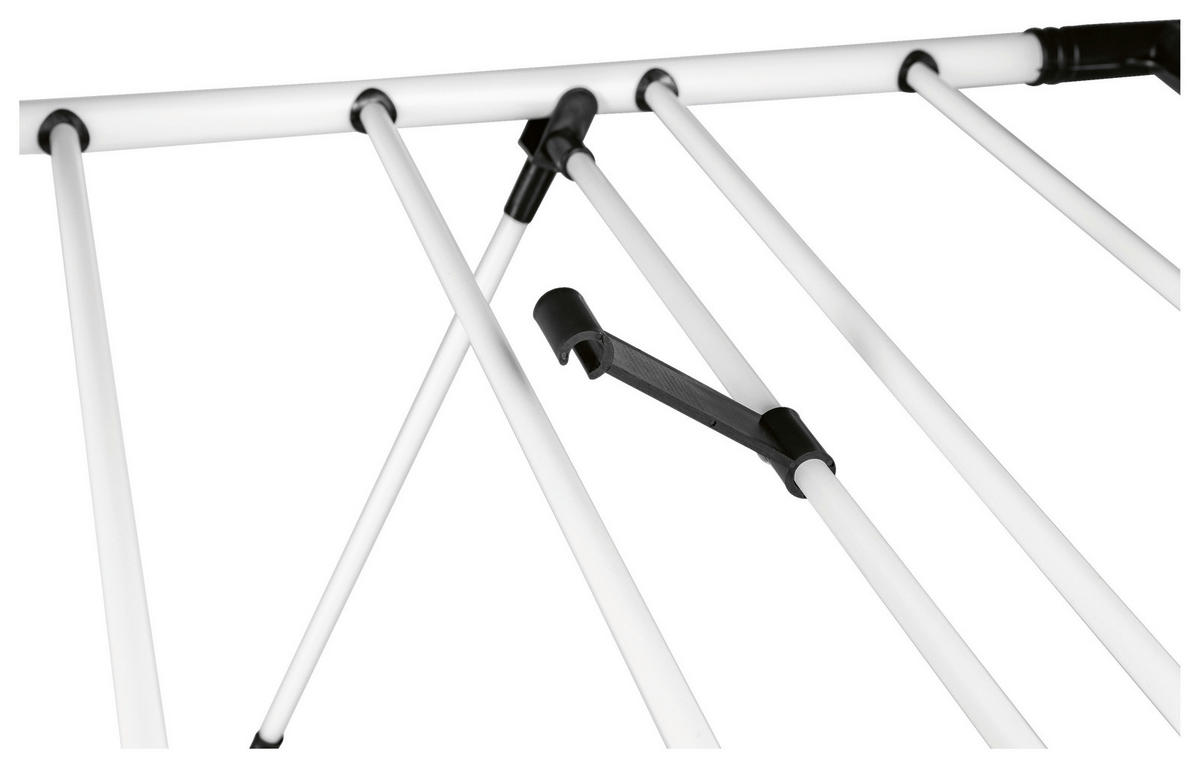 EasyMaxx Flügelwäschetrockner weiß Wäscheständer_EASYmaxx - weiß/schwarz (60,50/8,00/108,00cm) - EasyMaxx