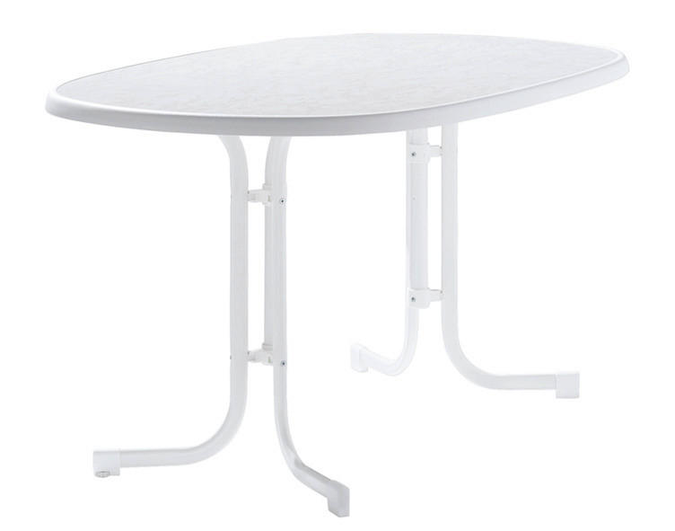 Sieger Gartentisch weiß Stahl B/H/L: ca. 90x72x140 cm Gartentisch_Sieger - weiß (140,00/90,00/72,00cm) - Sieger