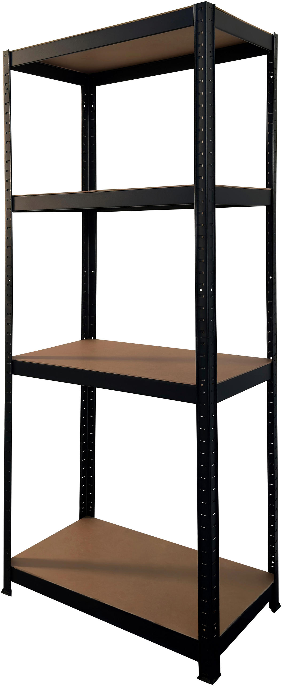 Schwerlaststeckregal schwarz B/H/T: ca. 75x150x30 cm Schwerlaststeckregal 150x75x30cm S - schwarz (75,00/150,00/30,00cm)