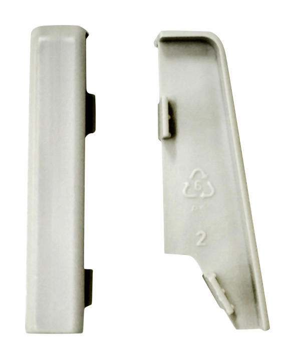 Verlängerung grau L/B/H: ca. 1x1x5,8 cm Verbinder Grau 58mm (2 Stück) - grau (1,00/1,00/5,80cm)