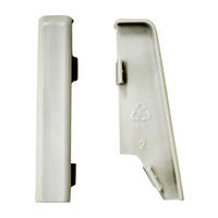 Verlängerung grau L/B/H: ca. 1x1x5,8 cm Verbinder Grau 58mm (2 Stück) - grau (1,00/1,00/5,80cm)