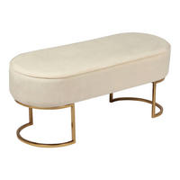 Sitzbank Athea 200 creme B/H/T: ca. 40x42x105 cm Athea 200 - gold/creme (40,00/42,00/105,00cm) - 360 Living