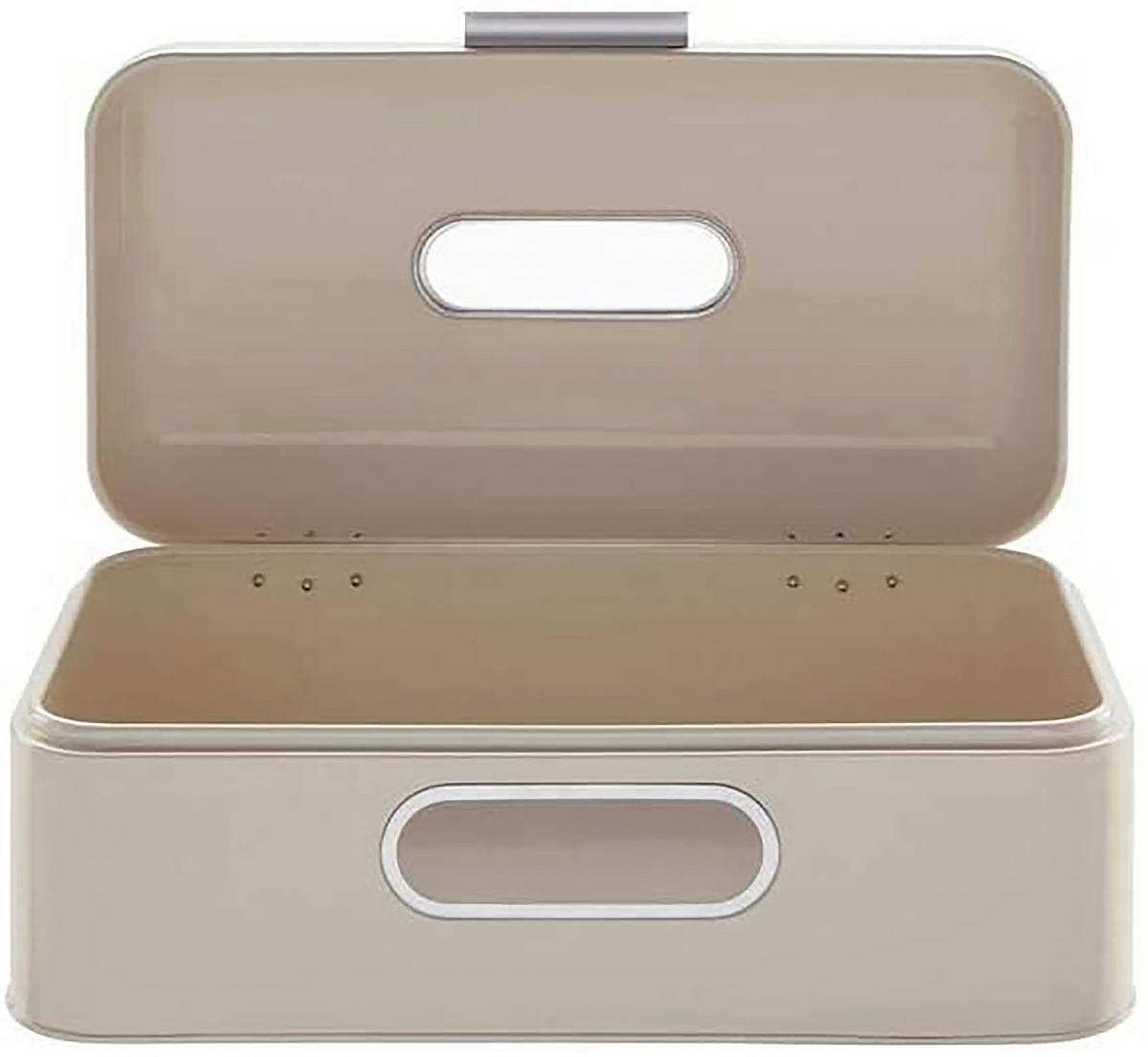 ECHTWERK Brotkasten Retro creme Metall B/H/L: ca. 23,8x17x42,5 cm Retro - creme (42,50/23,80/17,00cm) - ECHTWERK