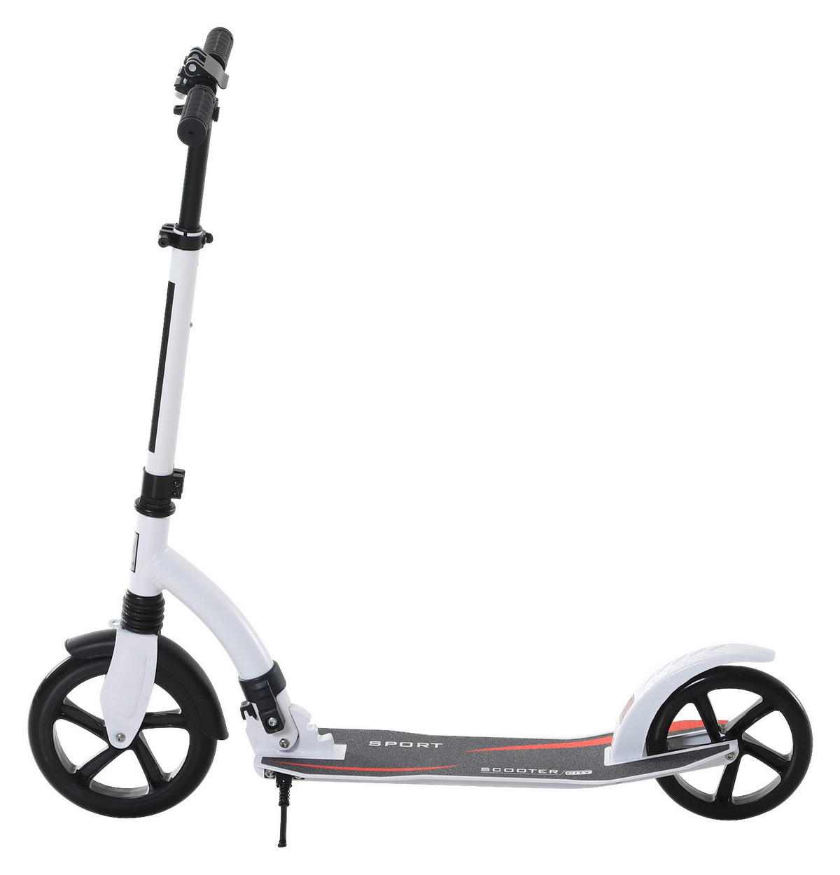 HOMCOM Tretroller weiß B/H/L: ca. 37,5x101,5x92,5 cm Tretroller - weiß (92,50/37,50/101,50cm) - HOMCOM