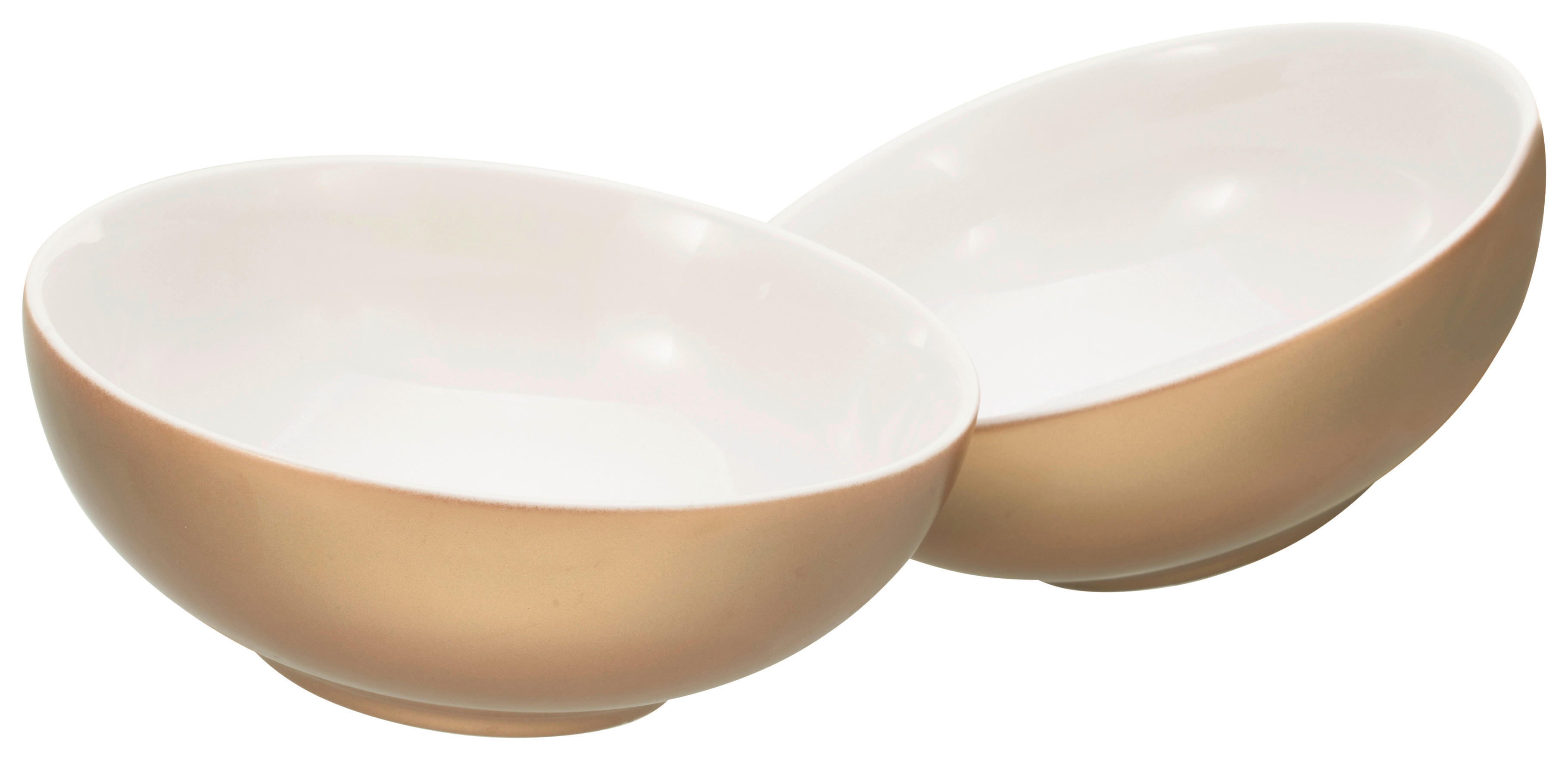 CreaTable Müslischalenset Golden Days gold Steinzeug Golden Days - gold/weiß - CreaTable