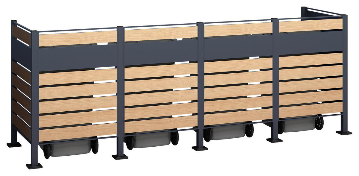 Westmann MülltonnenverkleidungBox Planum Box Planum - natur (90,00/330,00/120,00cm) - Westmann