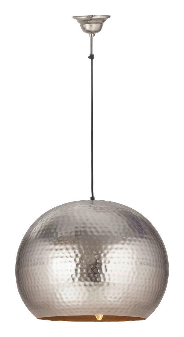 Kayoom Pendelleuchte Factory Style Large nickel Eisen B/H/L: ca. 47x35x47 cm E27 1 Brennstellen Factory Style Large - nickel (47,00/47,00/35,00cm) - Kayoom