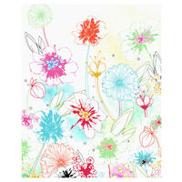 Komar Fototapete Joyful Blumen B/L: ca. 200x250 cm Joyful - (200,00/250,00cm) - Komar