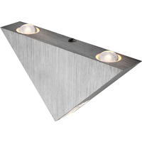 GLOBO LED-Wandleuchte silber Aluminium B/H: ca. 16,5x9 cm GORDON - silber (16,50/9,00cm) - GLOBO