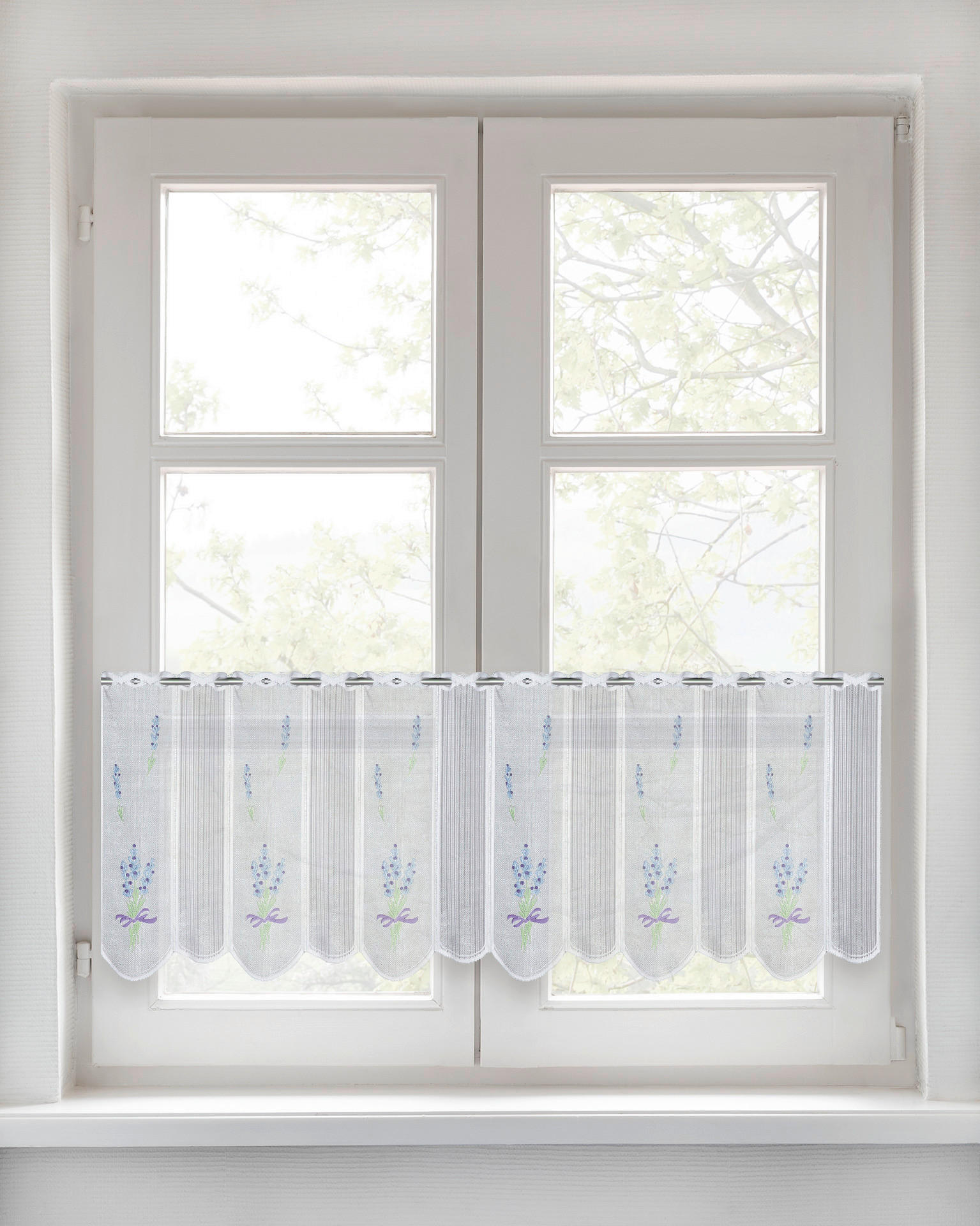 POCOline Scheibengardine Lavendel lila B/L: ca. 150x50 cm Lavendel - lila (150,00/50,00cm) - POCOline