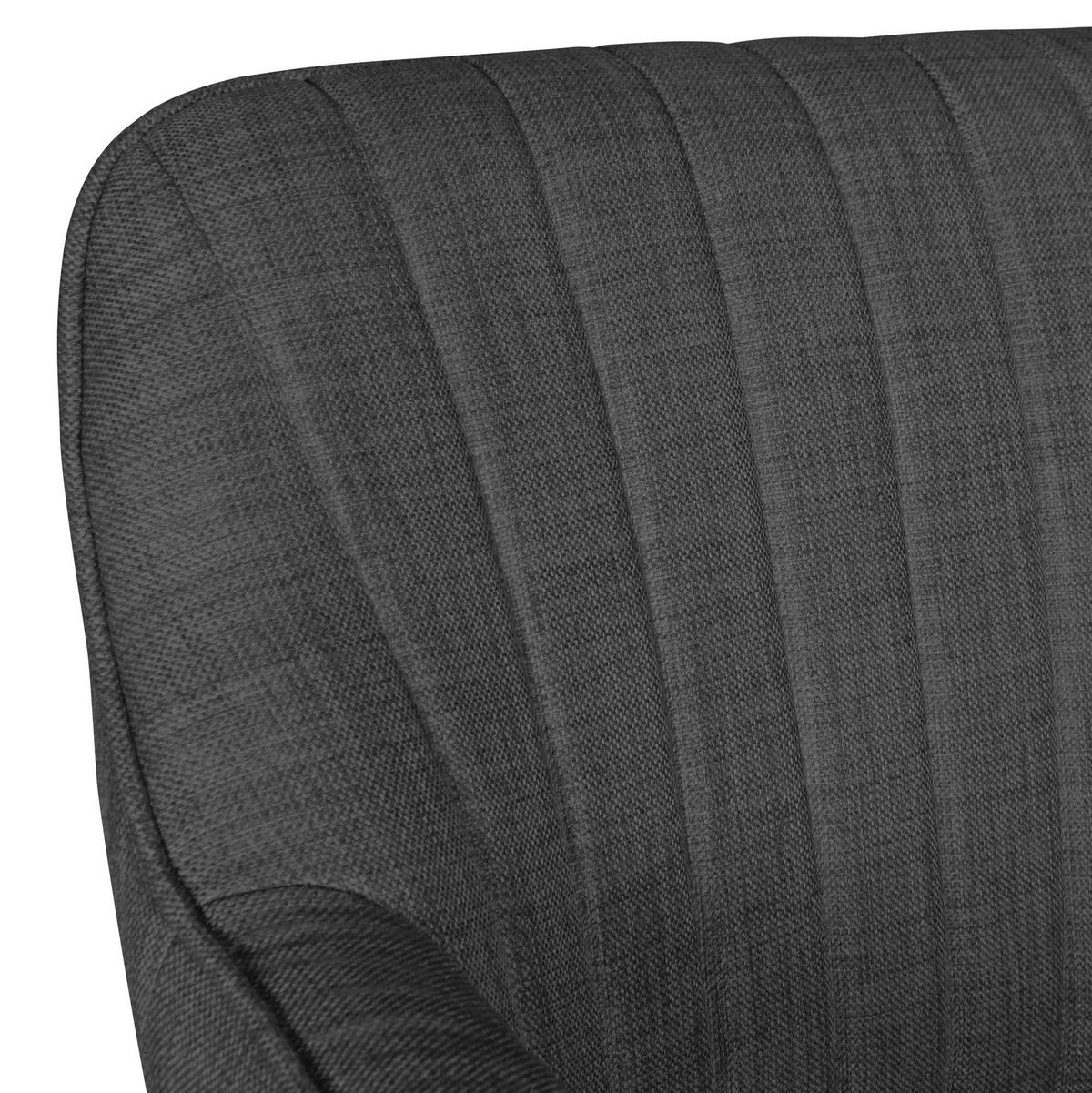 Drehstuhl schwarz Stoff Bürostuhl MIAMI - schwarz (65,00/90,00/65,00cm) - Amstyle