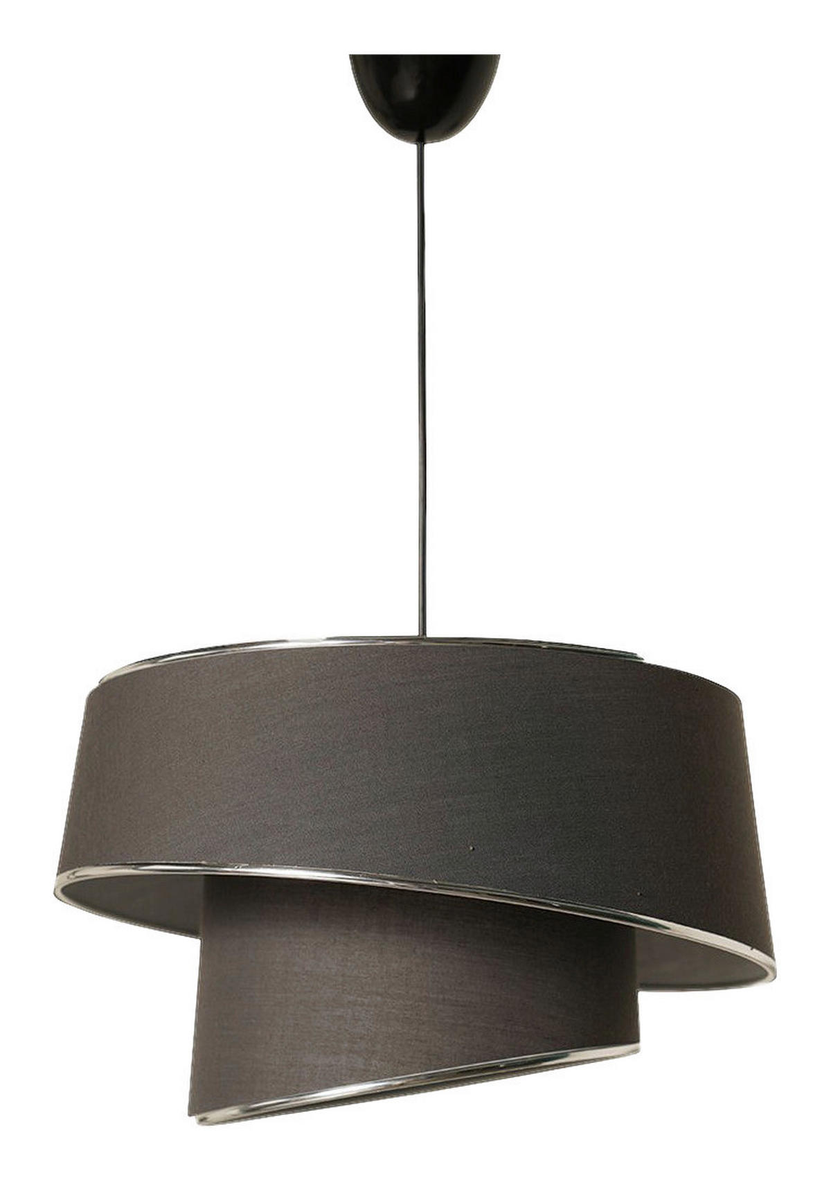 Opviq Pendelleuchte anthrazit silber B/H/T/L/D: ca. 32x70x32x32x32 cm E27 1 Brennstellen Barette - anthrazit/silber (32,00/32,00/70,00cm) - Opviq