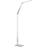 Fischer & Honsel LED-Stehleuchte 45840 weiß silber Acryl Metall B/H/T: ca. 17x133x69 cm 1 Brennstellen Geri - weiß/silber (17,00/133,00/69,00cm) - Fischer & Honsel