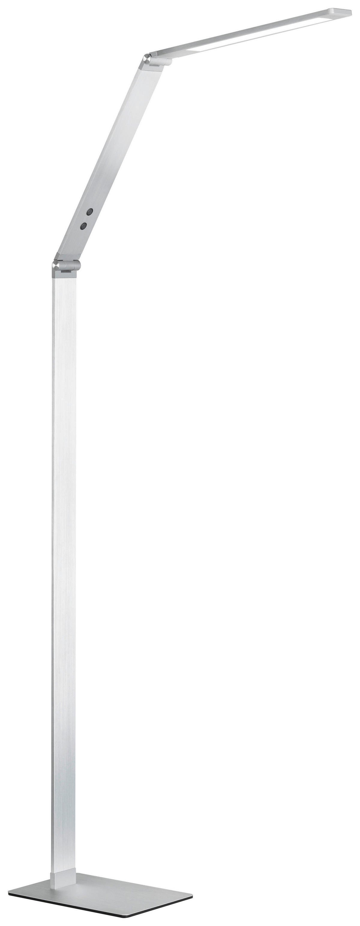 Fischer & Honsel LED-Stehleuchte 45840 weiß silber Acryl Metall B/H/T: ca. 17x133x69 cm 1 Brennstellen Geri - weiß/silber (17,00/133,00/69,00cm) - Fischer & Honsel