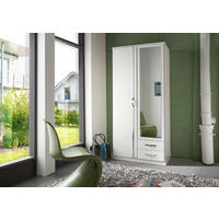 Kleiderschrank Duo Alpinweiß B/H/T: ca. 90x198x58 cm Duo - Alpinweiß/Chrom (90,00/198,00/58,00cm)