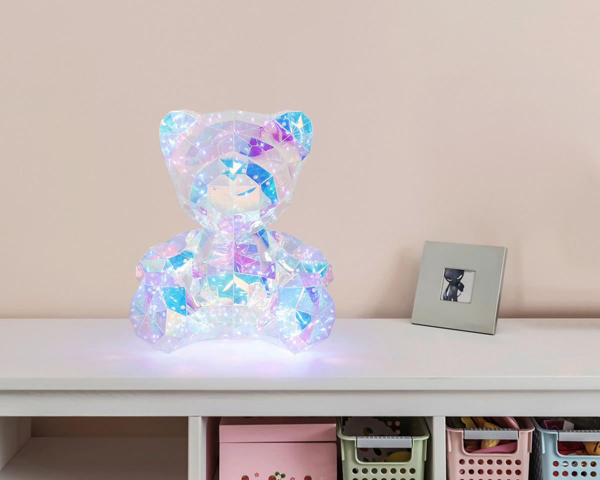 LED-Dekoleuchte transparent Kunststoff B/H/L: ca. 32x40x29 cm Bär - transparent (29,00/32,00/40,00cm)