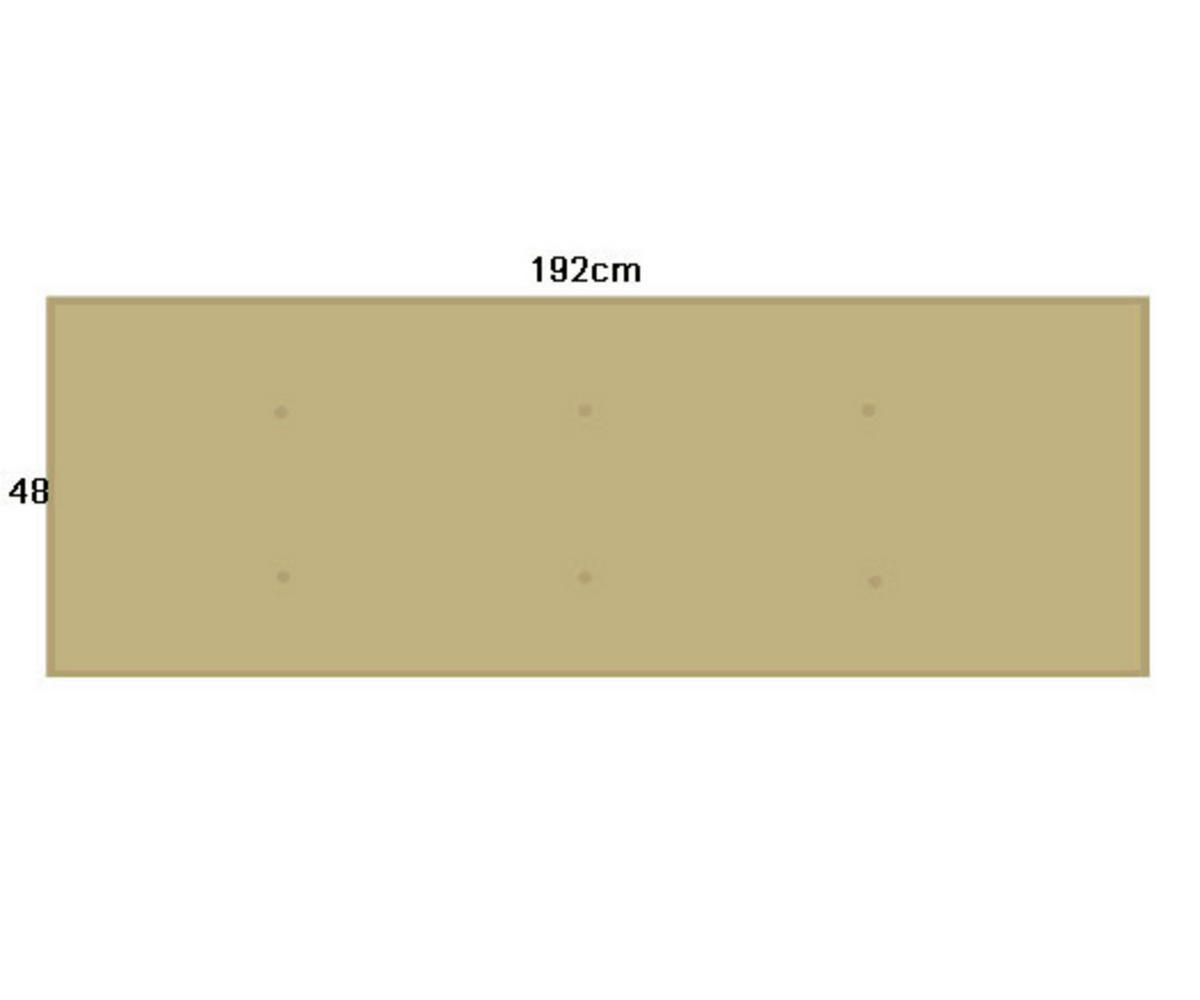 Grasekamp Auflage für Gartenbank sand Polyester-Mischgewebe B/H/L: ca. 47x7x191 cm Auflage_Gartenbank - sand (191,00/47,00/7,00cm) - Grasekamp