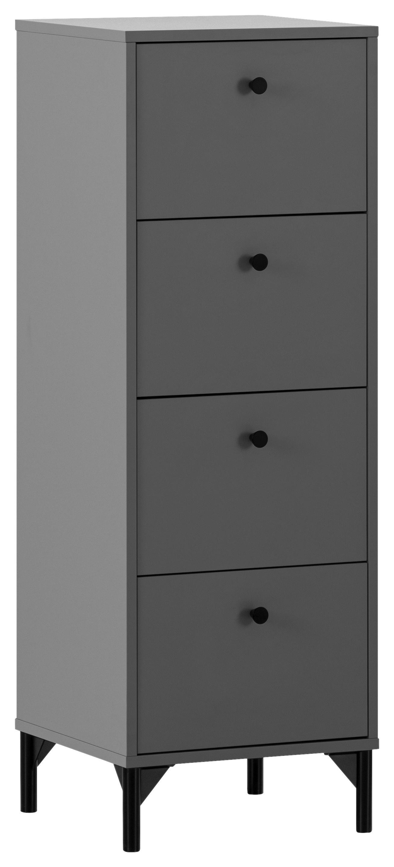 Kommode Smash anthrazit B/H/T: ca. 40,1x116,7x40 cm Smash - anthrazit (40,10/116,70/40,00cm) - Möbelpartner