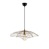 Opviq Pendelleuchte Tel bronze Metall B/H/T/L/D: ca. 50x111x50x50x50 cm E27 1 Brennstellen Tel - bronze (50,00/50,00/111,00cm) - Opviq