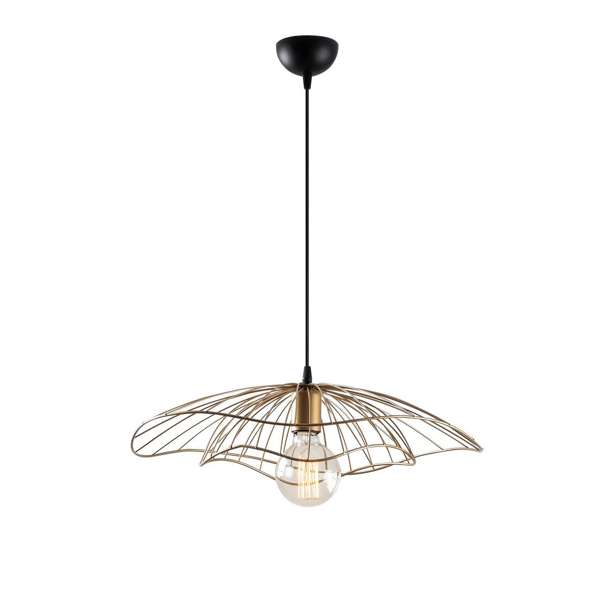 Opviq Pendelleuchte Tel bronze Metall B/H/T/L/D: ca. 50x111x50x50x50 cm E27 1 Brennstellen Tel - bronze (50,00/50,00/111,00cm) - Opviq