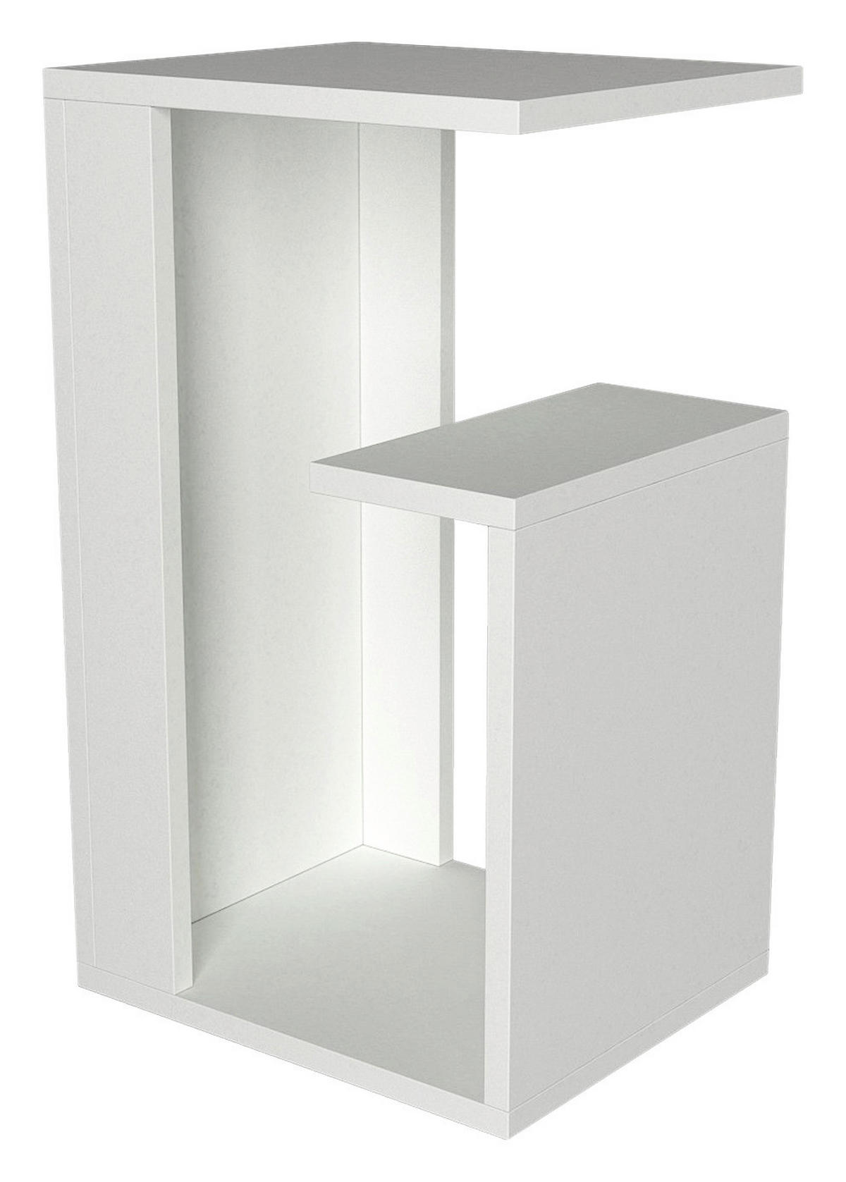 Beistelltisch Sister weiß Spanplatte B/H/T: ca. 35x60x29 cm Sister - weiß (35,00/60,00/29,00cm) - moebel17