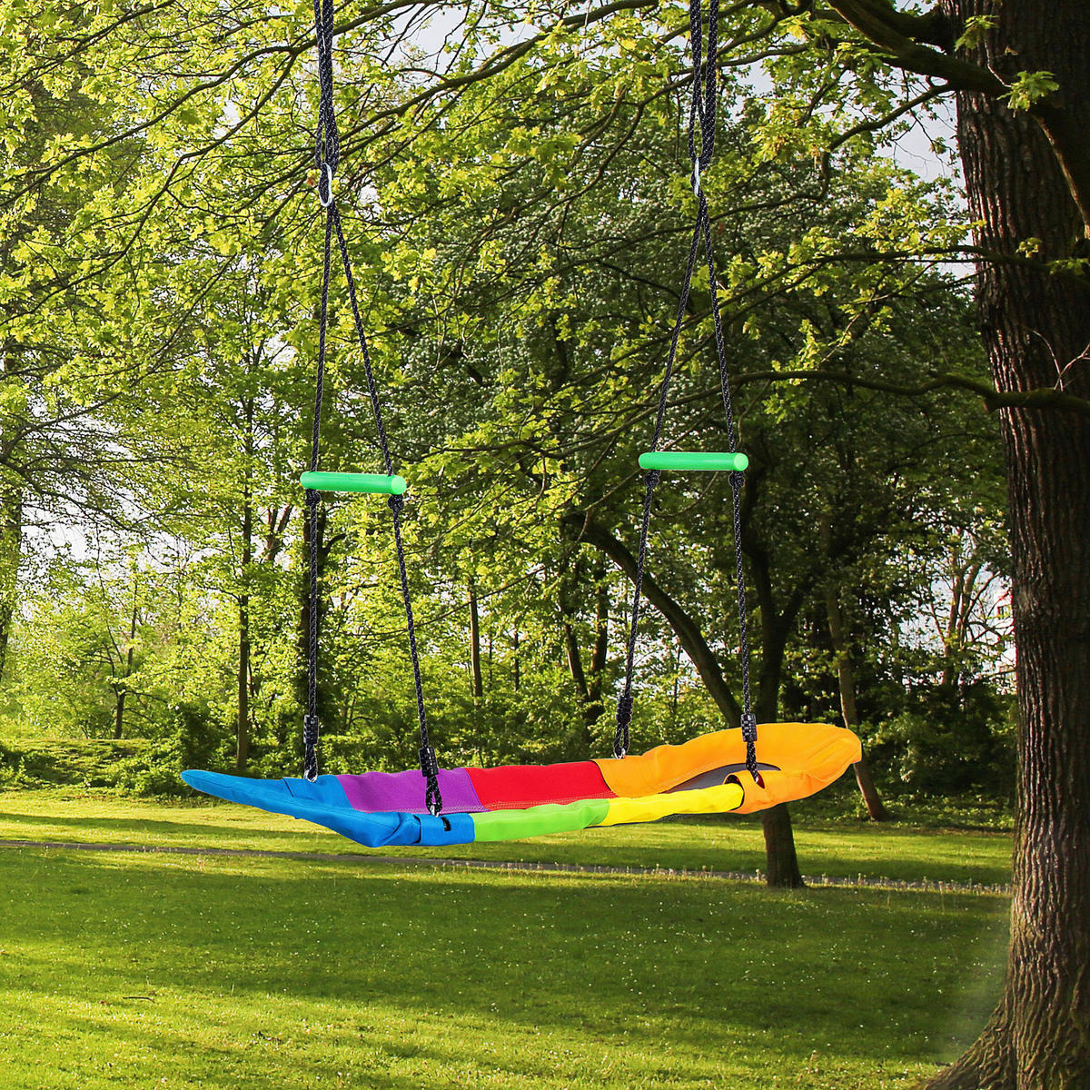 Outsunny Schaukel bunt B/H/L: ca. 45x120x160 cm Kinderschaukel - bunt (160,00/45,00/120,00cm) - Outsunny