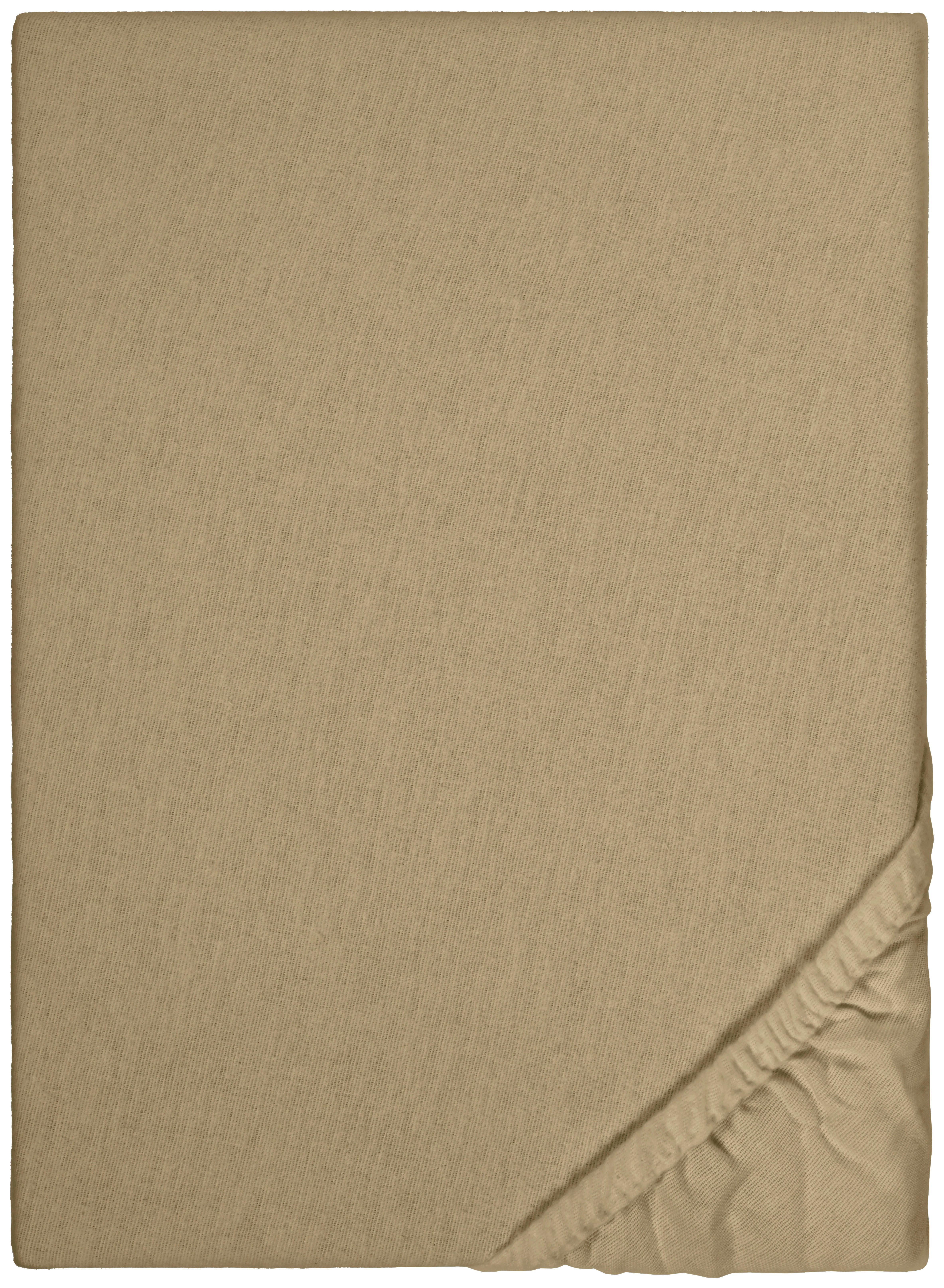 Biber Spannbetttuch Biber Spannbetttuch_Biber 100x200cm - taupe (100,00/200,00cm)