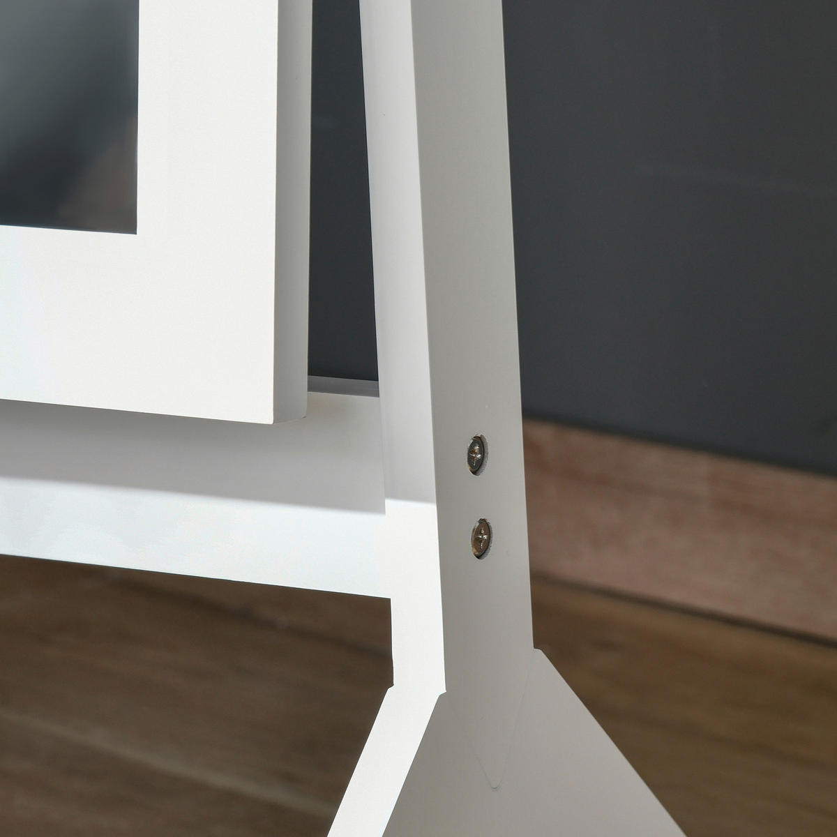 Standspiegel 831-268WT weiß MDF B/H/T: ca. 47x148x46 cm 831-268WT - weiß (47,00/148,00/46,00cm) - HOMCOM