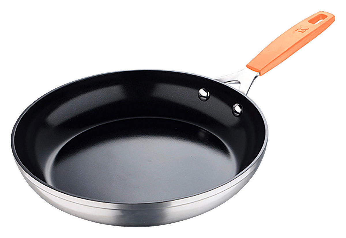 SAN IGNACIO Pfanne Compact silber Aluminium D: ca. 24 cm Compact - schwarz/silber (24,00cm) - SAN IGNACIO