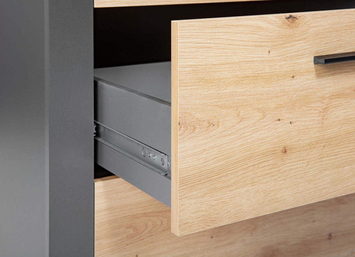 Regal Cobeto Eiche Artisan Nachbildung B/H/T: ca. 68,6x190x41,6 cm Cobeto - Eiche (68,60/190,00/41,60cm) - Inter Link