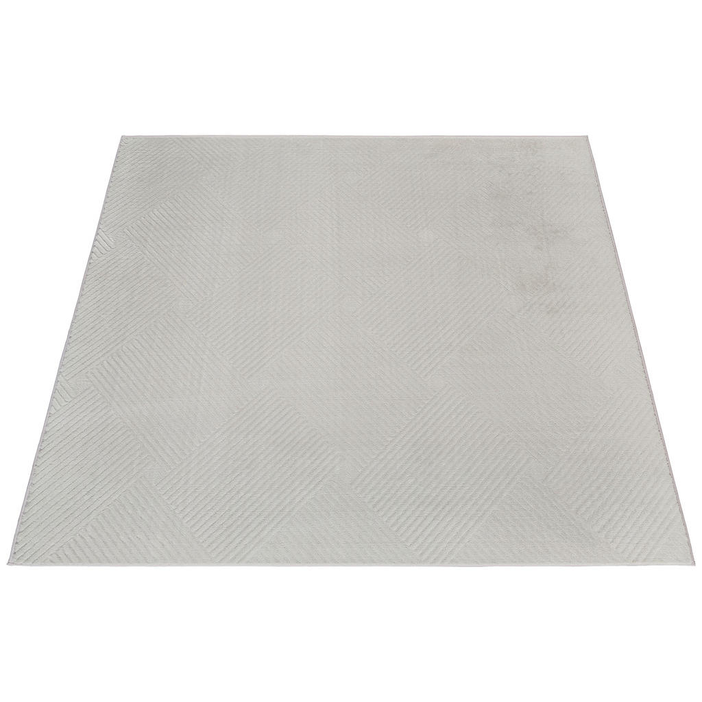 Thumbnail - Fellimitat Monaco silber B/L: ca. 120x160 cm