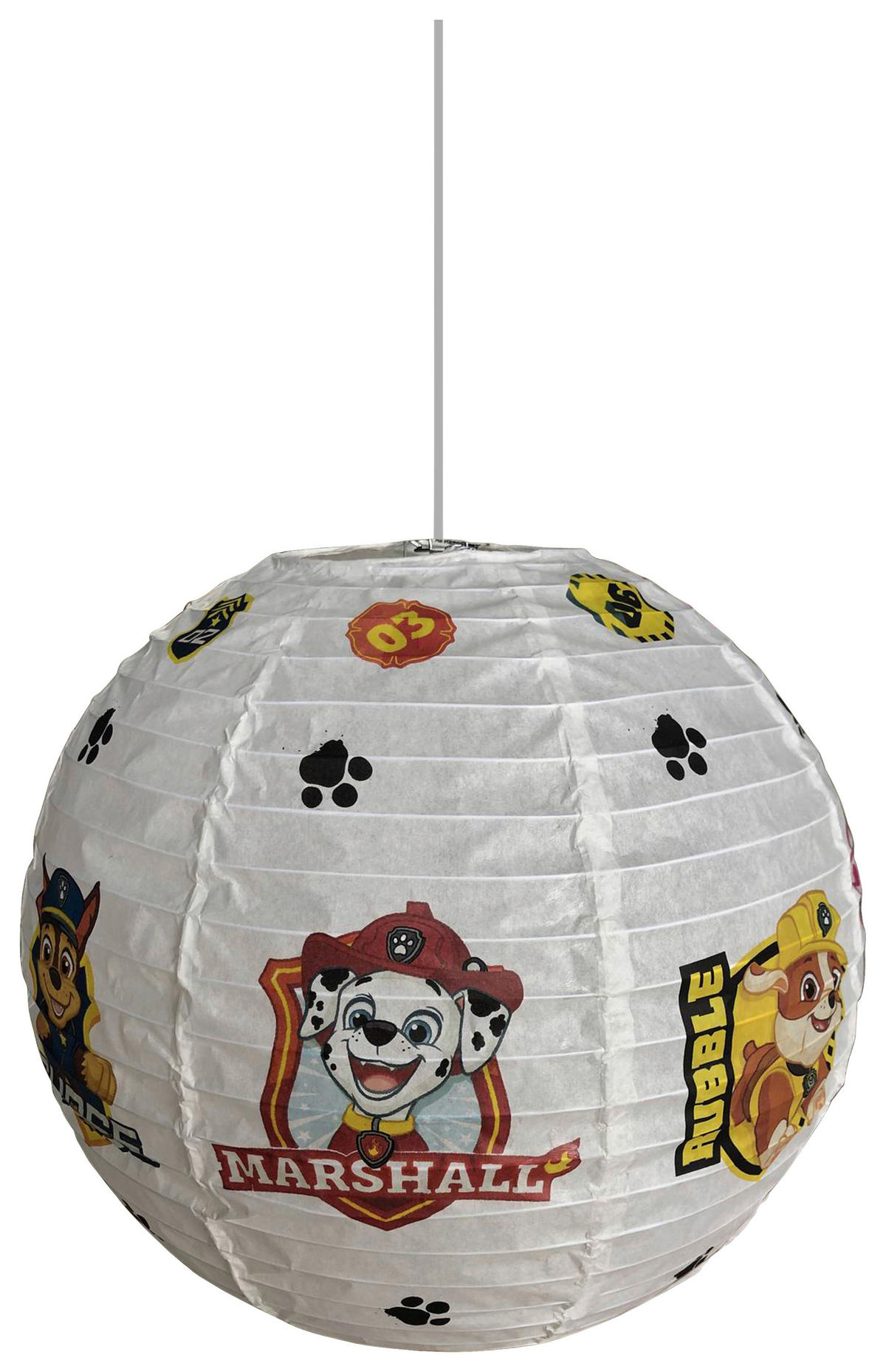 Niermann Pendelleuchte Paw Patrol bunt Papier D: ca. 40 cm Pendelleuchte_Papierbal.Paw_Patrol - bunt (40,00cm) - Niermann