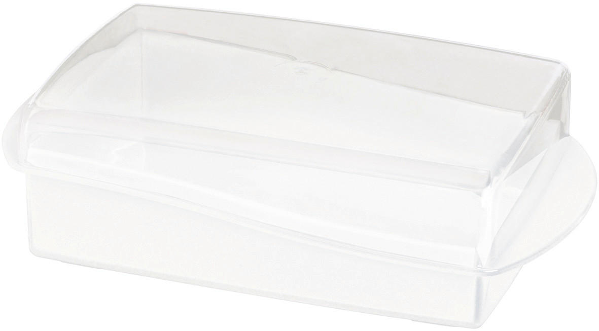 Curver Butterdose transparent B/H/L: ca. 10x6x18 cm Butterdose_Curver - weiß/transparent (18,00/10,00/6,00cm) - Curver