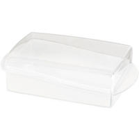 Curver Butterdose transparent B/H/L: ca. 10x6x18 cm Butterdose_Curver - weiß/transparent (18,00/10,00/6,00cm) - Curver